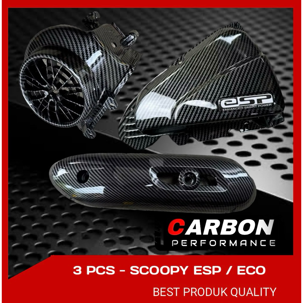 Scoopy ESP 2016-2020 คาร์บอน 3 ชิ้น KIPS RACING