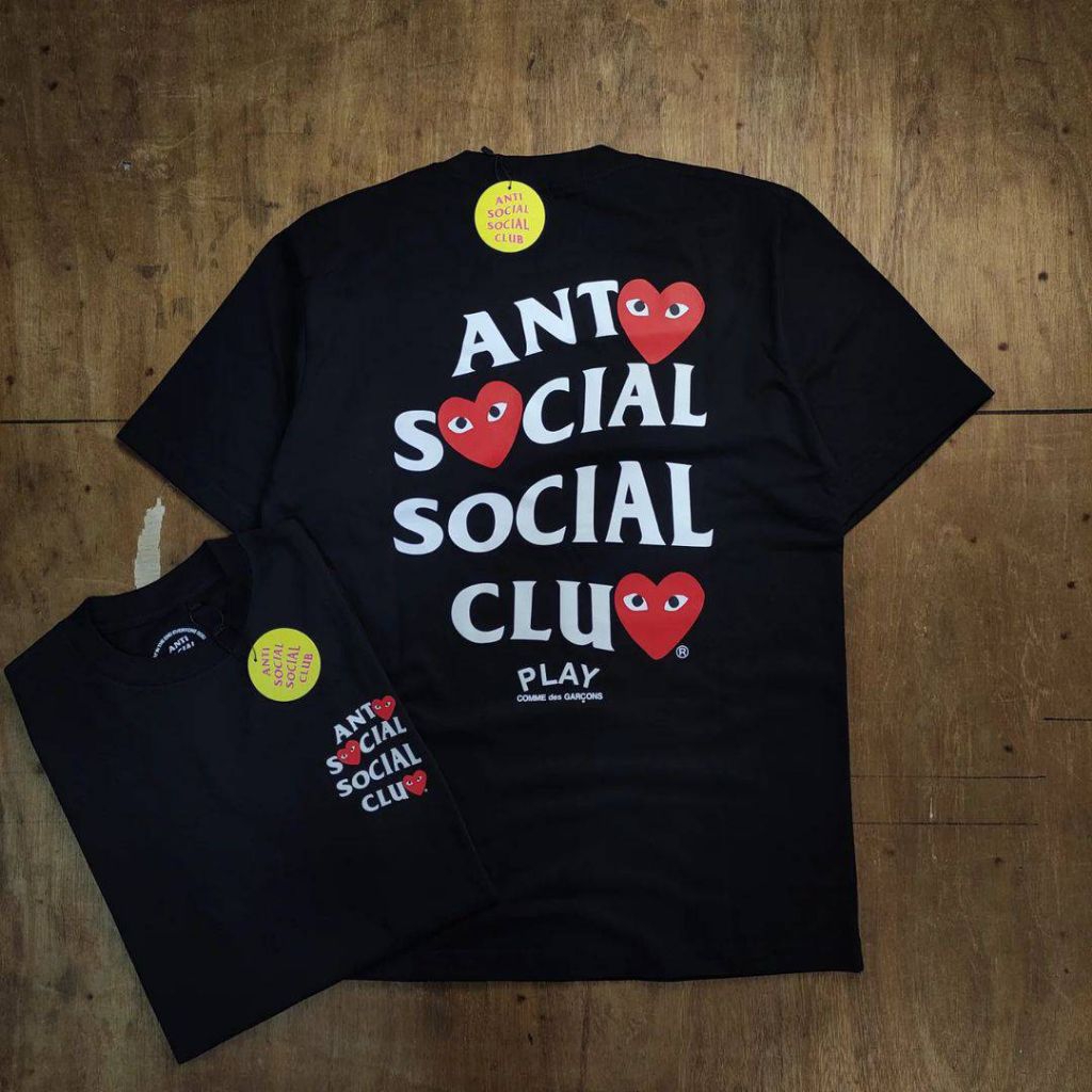 ASSC Ansos Anti Social Social Club x CDG Cotton Combed 24s Mirror Fulltag เสื้อยืด