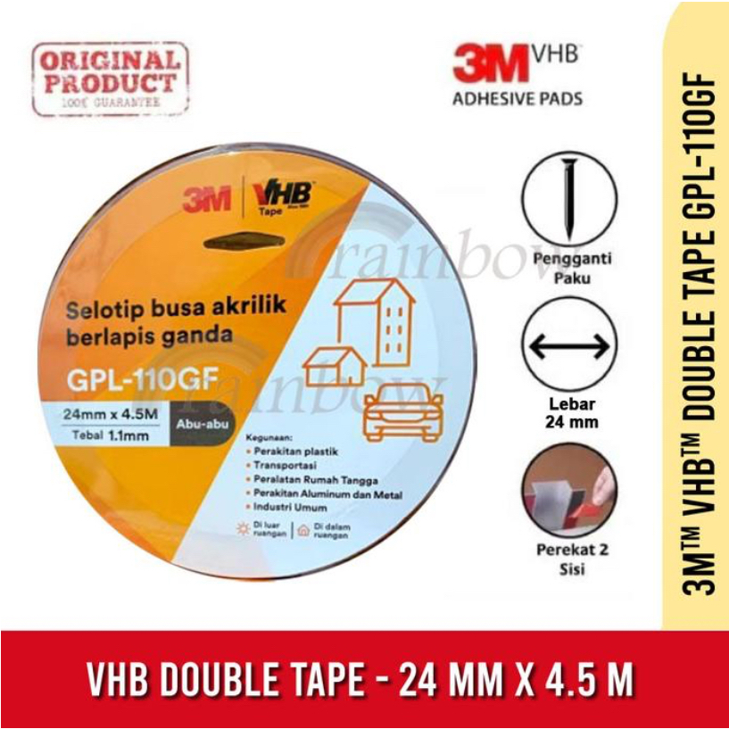 3M VHB Double Tape ขนาด 24 มม. x 4.5 ม