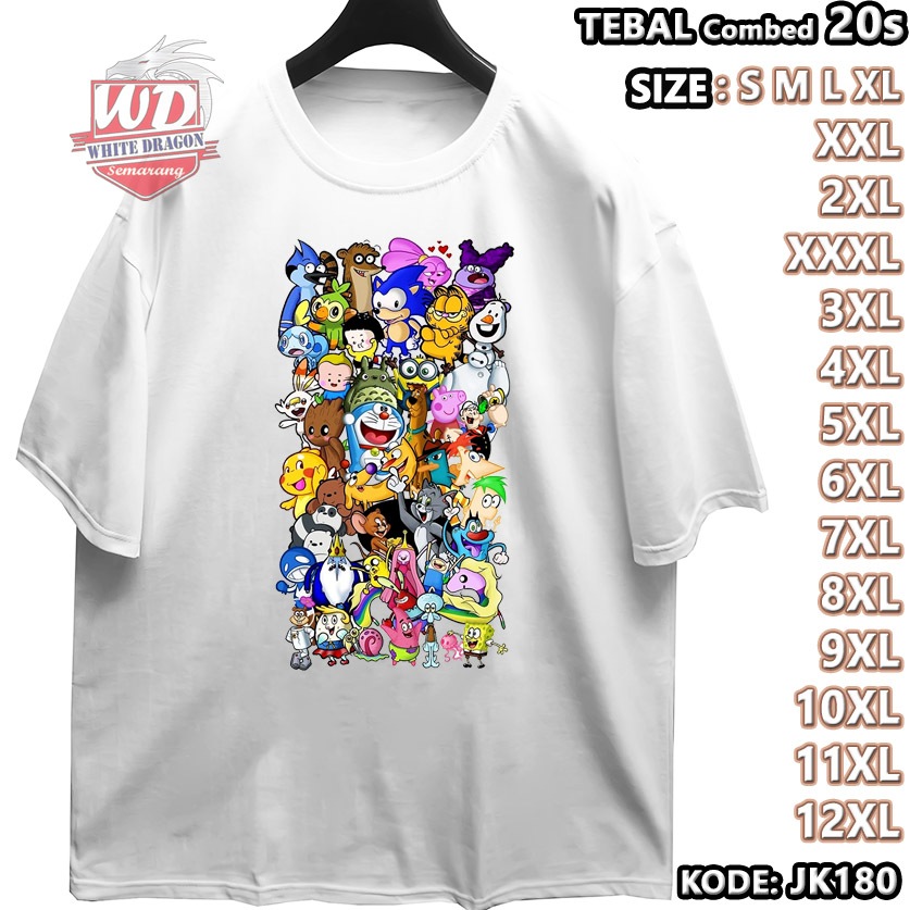 ขนาดใหญ่เสื้อยืดรหัส JK180 JUMBO 2XL 3XL 4XL 5XL 6XL 7XL 8XL 9XL 10XL 11XL 12XL