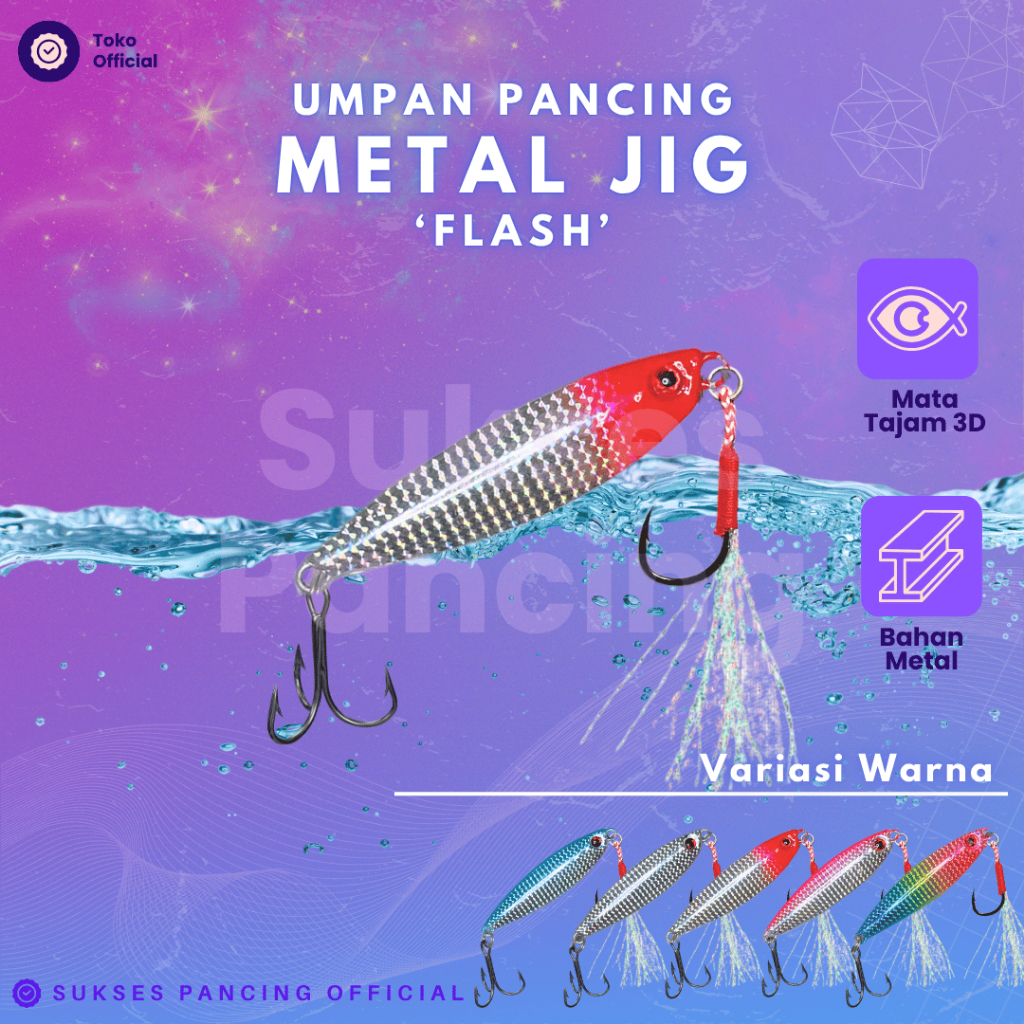 โลหะจิ๊กเหยื่อตกปลา 7g/10g/15g/20g Hook Jig Assist Hook Micro Jig Spoon Fishing Lure Fishing Hook FL