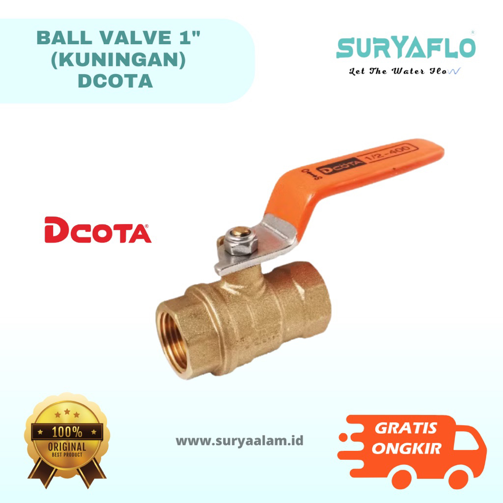BRASS BALL VALVE 1" DCOTA | DCOTA BRASS วาล์ว BRASS BRASS BRASS