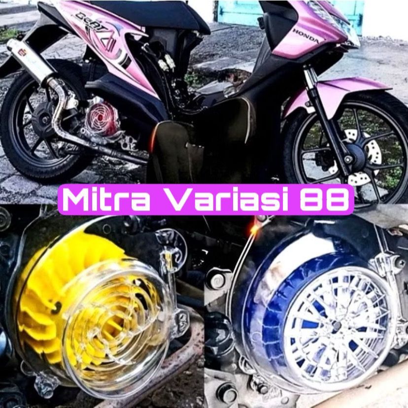 ฝาครอบพัดลมแบบใสสําหรับ Beat FI, ESP, Street, Deluxe, คาร์บูเรเตอร์, Scoopy, Genio MV88