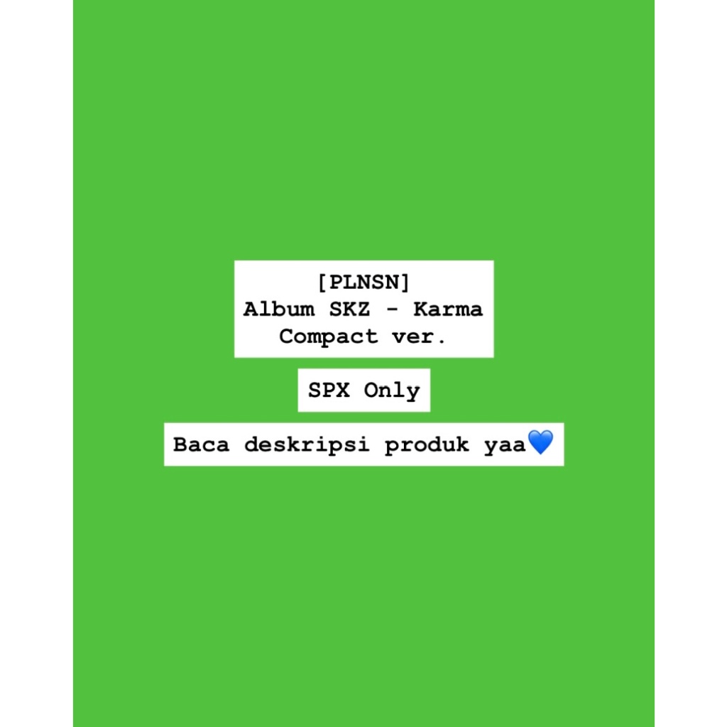 [PLNSN - Read Description] SKZ Karma Album - Compact ver.