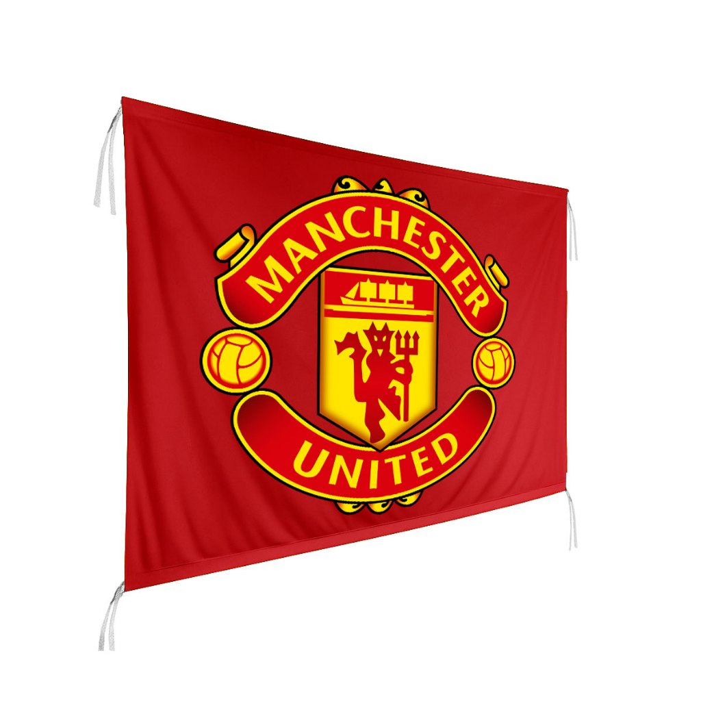 MANCHESTER UNITED - ผ้าโปสเตอร์ผ้า FLAG FOOTBALL / พรม / สิ่งทอ / ตกแต่งห้อง