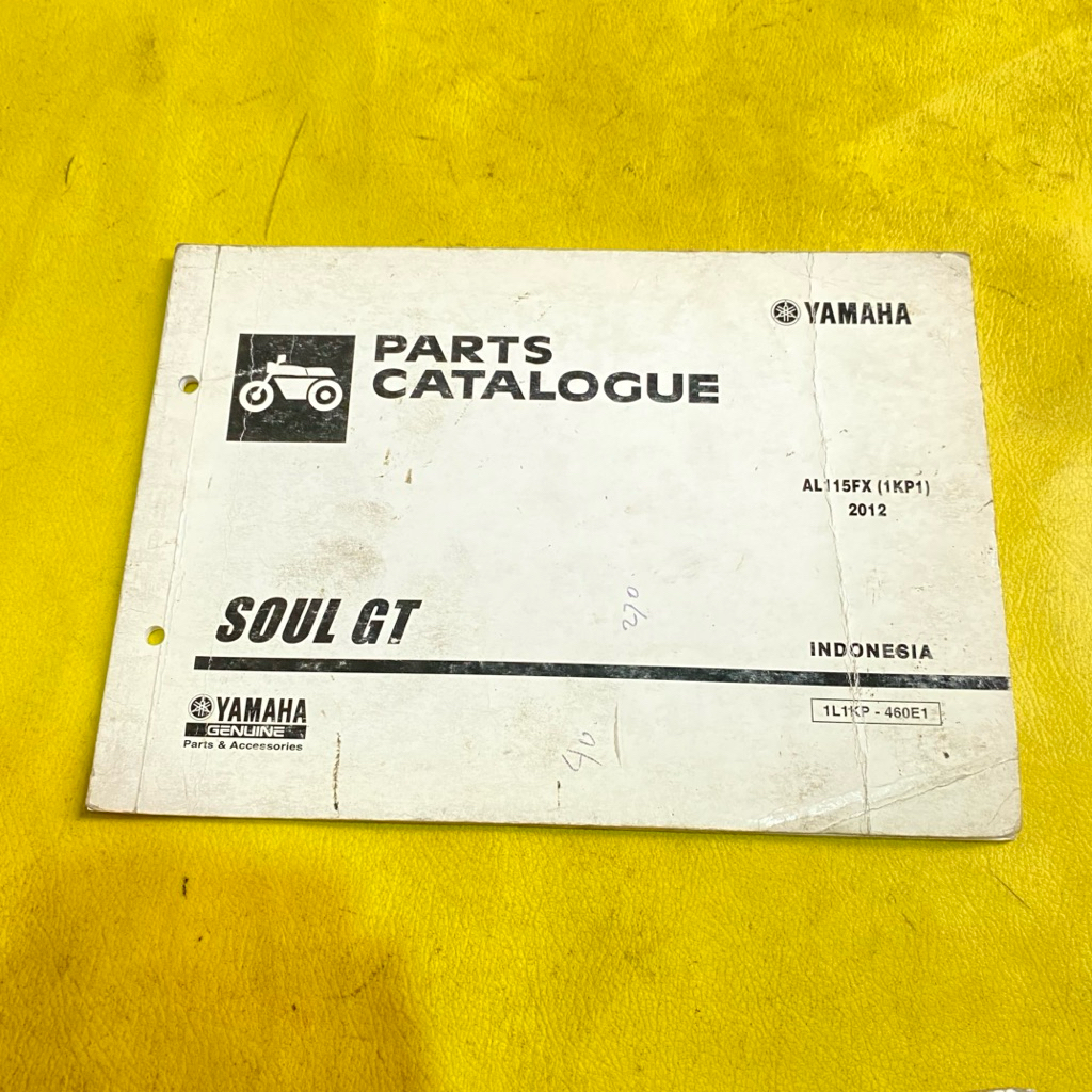 2012 Original Yamaha Soul GT (1KP1) หนังสือส่วนแคตตาล็อก