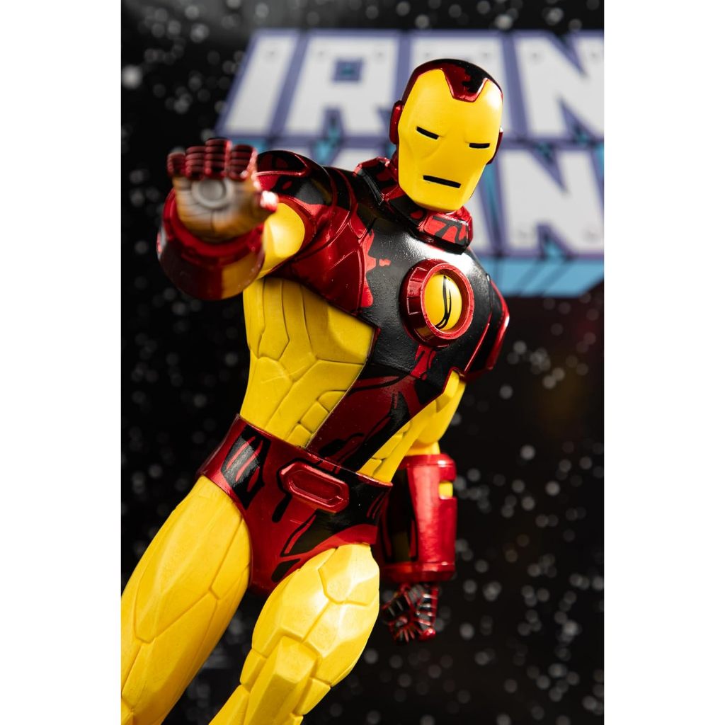 MCFARLANE MARVEL IRON MAN 1:6TH SCALE COLLECTIBLE WITH SCENE & COMIC (IRON MAN 256) ของเล่น MANCELLE
