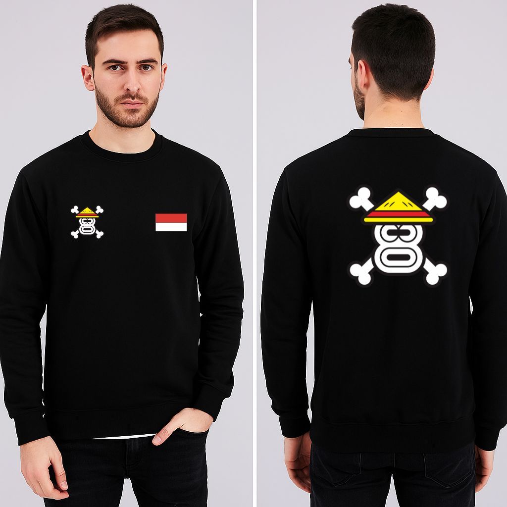 เสื้อสเวตเตอร์แขนยาว Unisex ONE PIECE FLAG Asgard777 M/L, XL, XXL