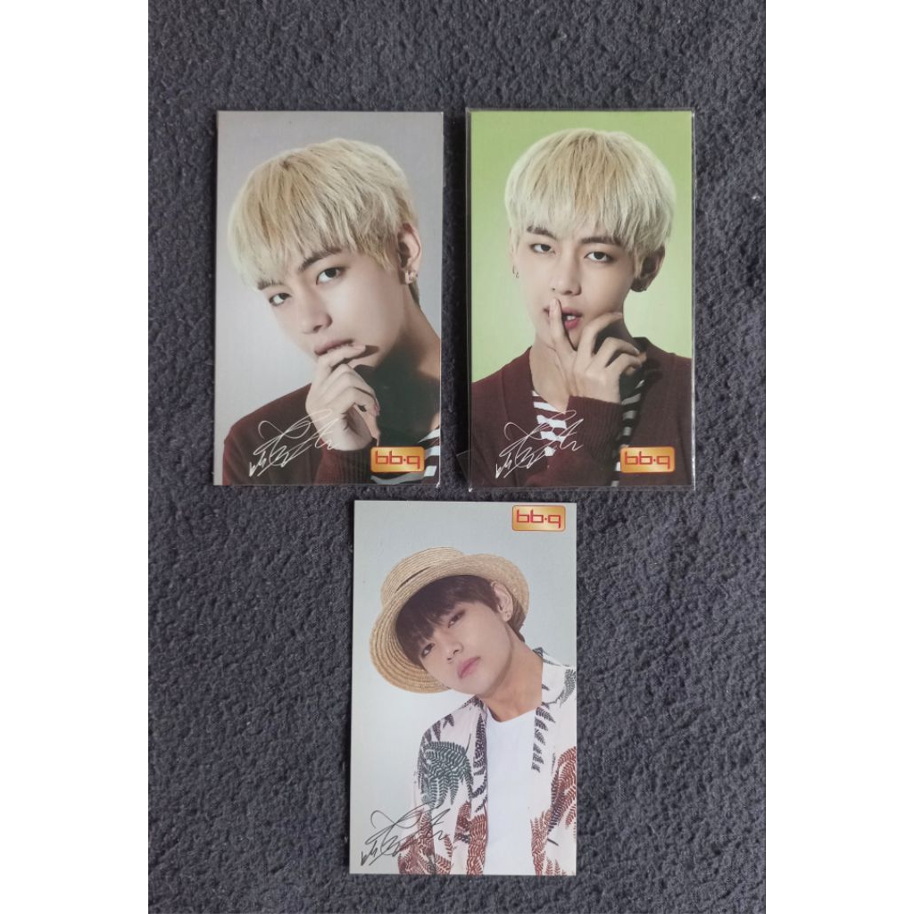 Photocard BBQ X BTS V Taehyung อย่างเป็นทางการ