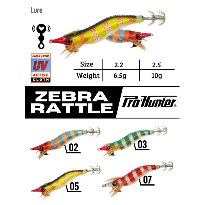 PRO HUNTER ZEBRA EGI SINKING