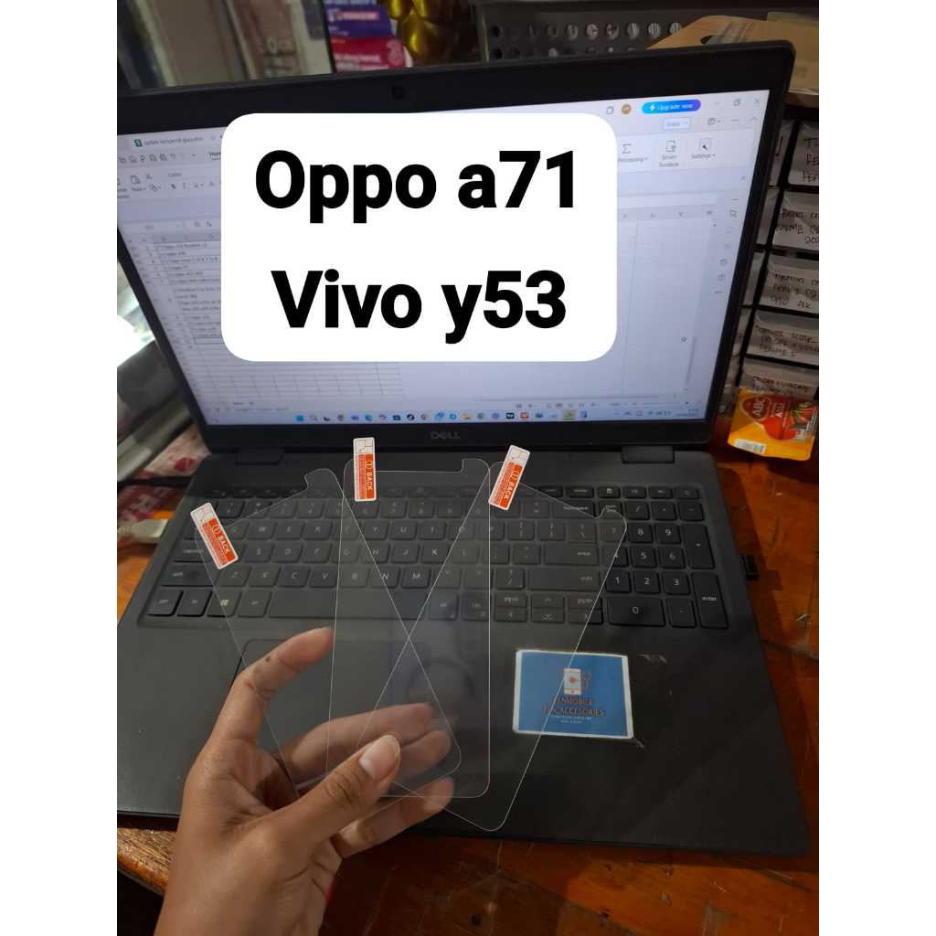 Oppo a71 vivo y53 กระจกนิรภัยใสกันรอย การ์ดหน้าจอคุณภาพดี
