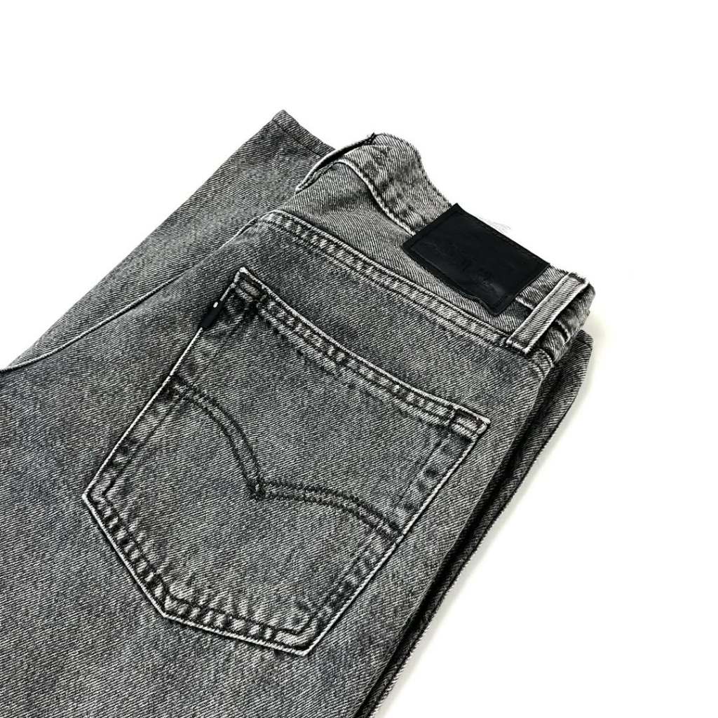 Cuanwell - LPZZZ GREY BAGGY DAD JEANS (GQ9)