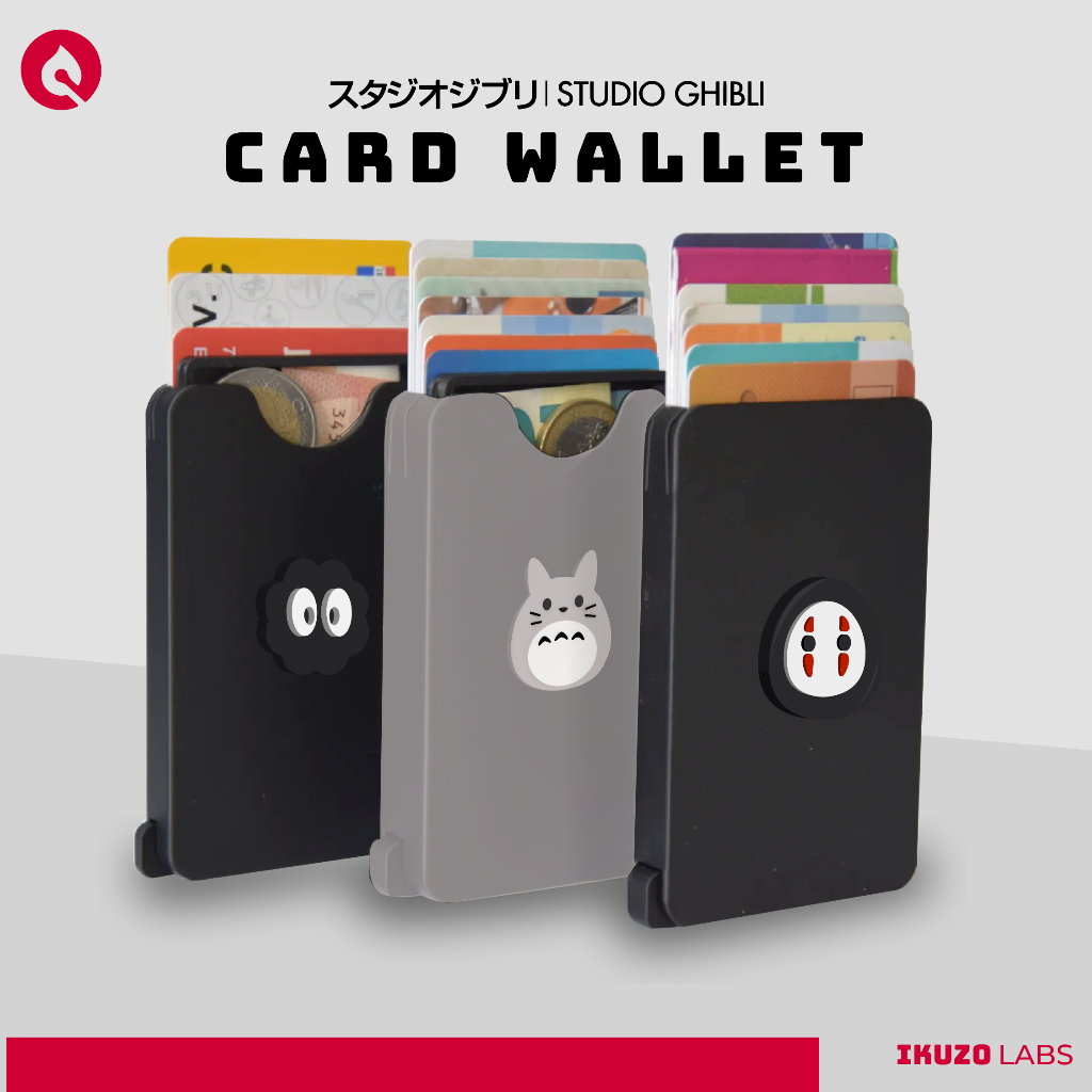Studio Ghibli Card Holder Premium Auto Pop up / Card Holder Auto Pop up / Card wallet / Totoro ponyo