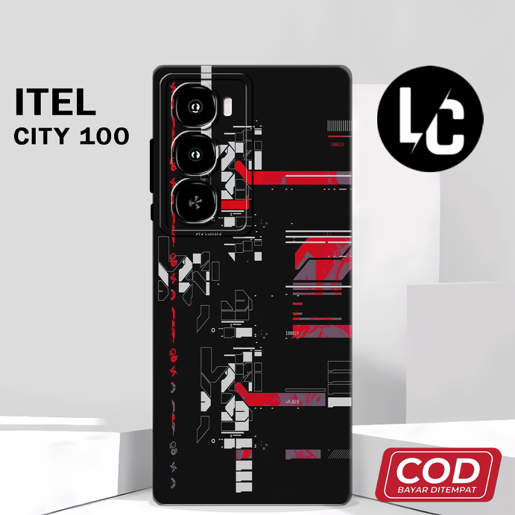 ( AF 2 ) Softcase ยางยืดหยุ่นสําหรับ itel City 100 ล่าสุด l อะนิเมะ motif ปลอก l บทคัดย่อ l น่ารัก l