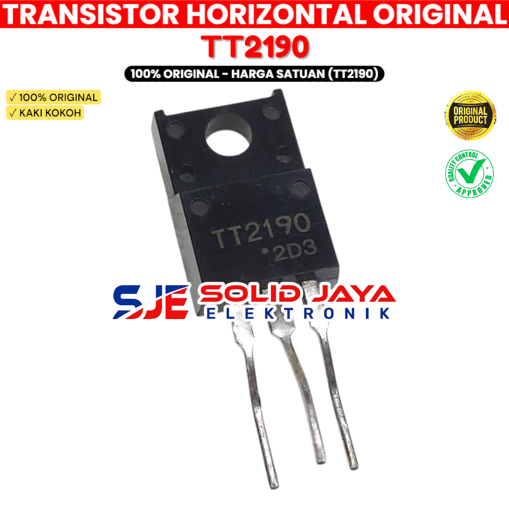 TRANSISTOR TT2190 ORIGINAL - IC TR HORIZONTAL TT 2190 HORIZONTAL TT2190 ORIGINAL IC ทรานซิสเตอร์