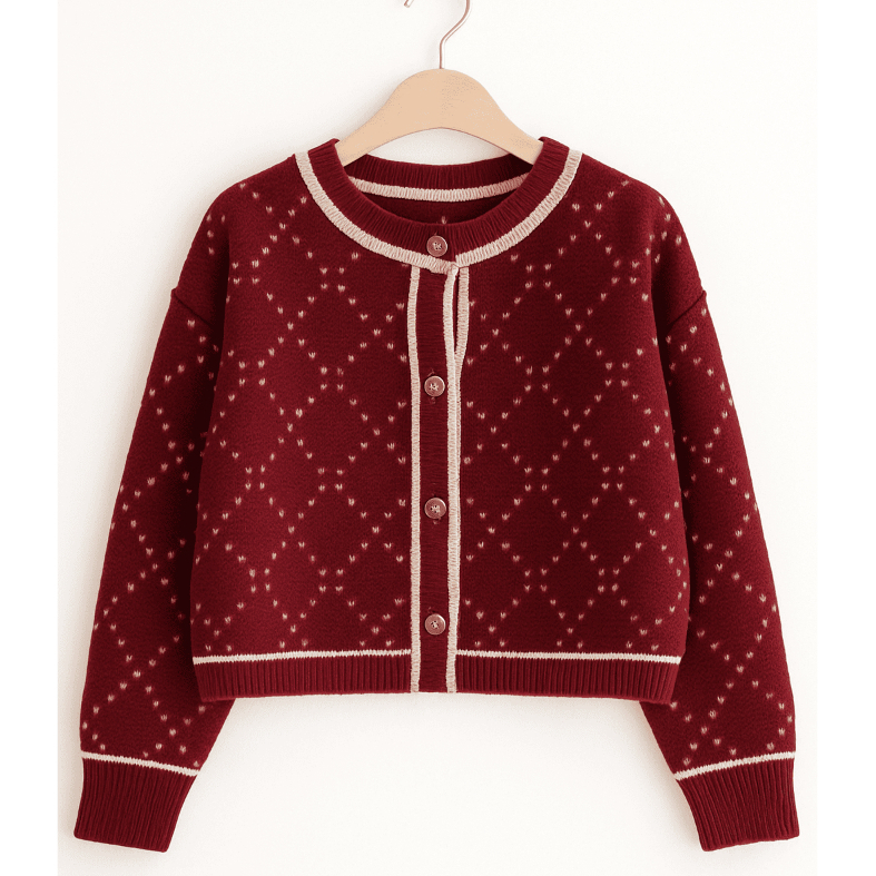 [KILA] เสื้อคาร์ดิแกนเพชรสุดหรูล่าสุด