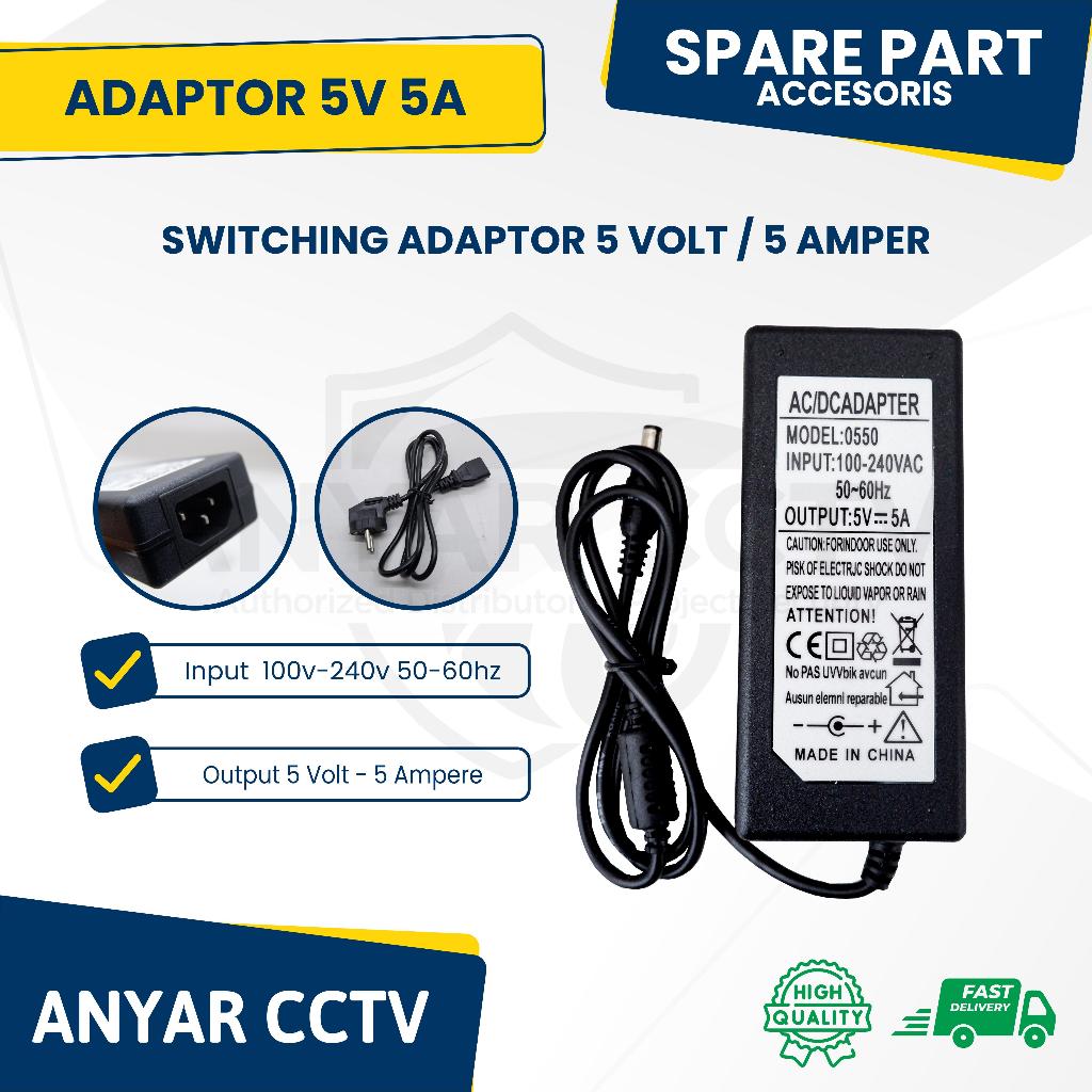 5V 5A ADAPTER || SWITCHING ADAPTER 5 VOLT / 5 CAMPER