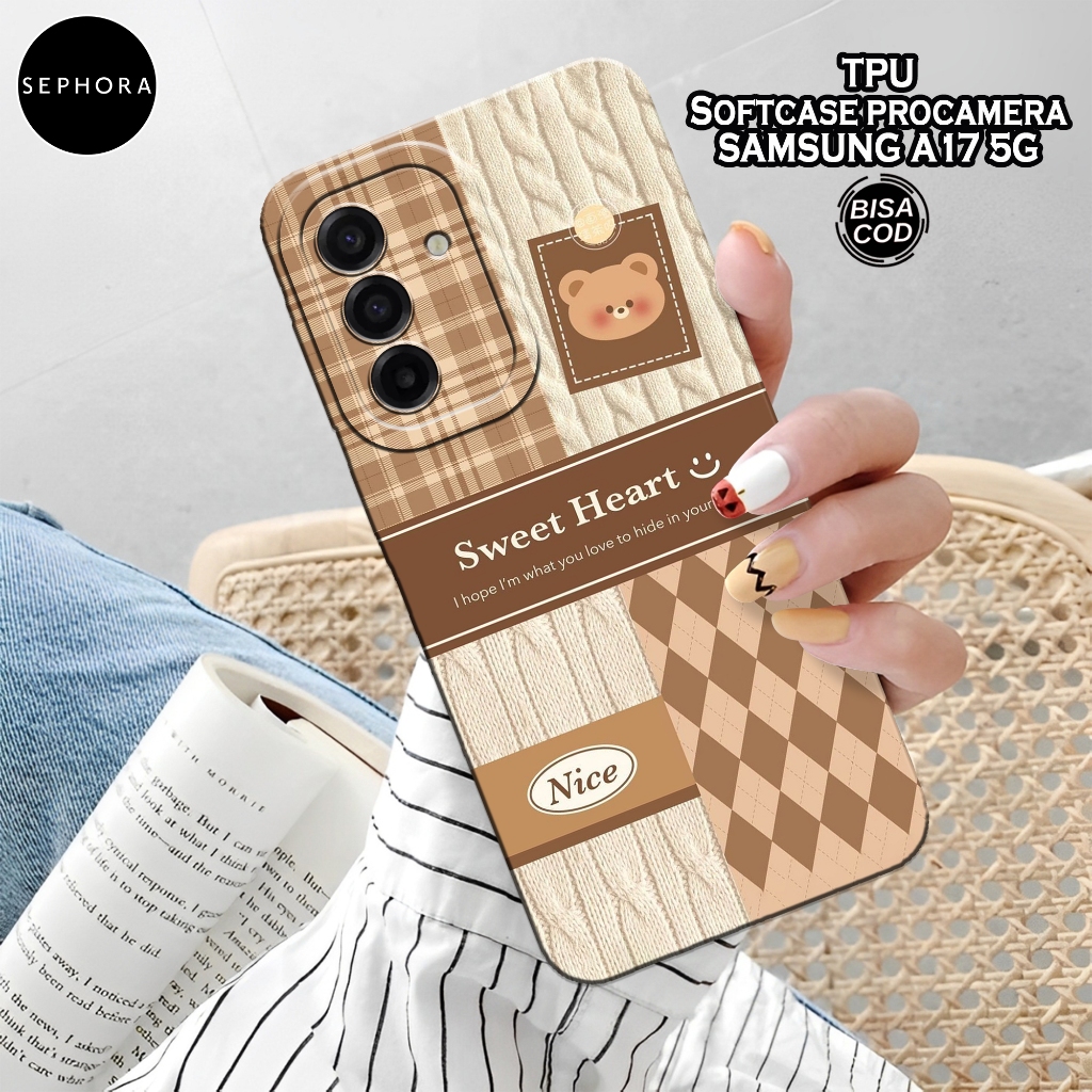 HP เคส Samsung Galaxy A17 5G 2025 ใหม่ล่าสุด - เคสแฟชั่นน่ารัก - Samsung A17 5G Softcase - เคสกล้อง 
