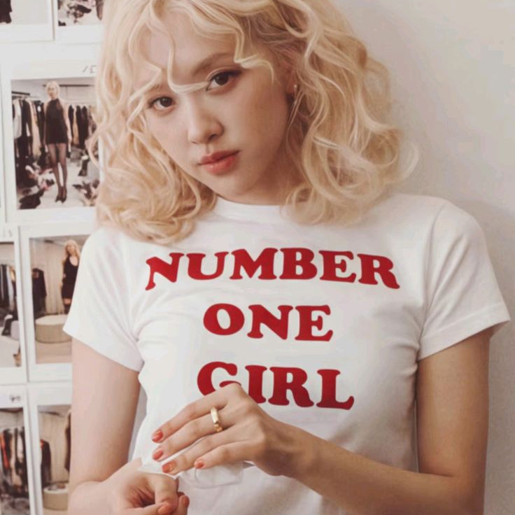 MoodFreak Number One Girl Crop Top Crop Tee / Number One Girl Tshirt Baby Tee