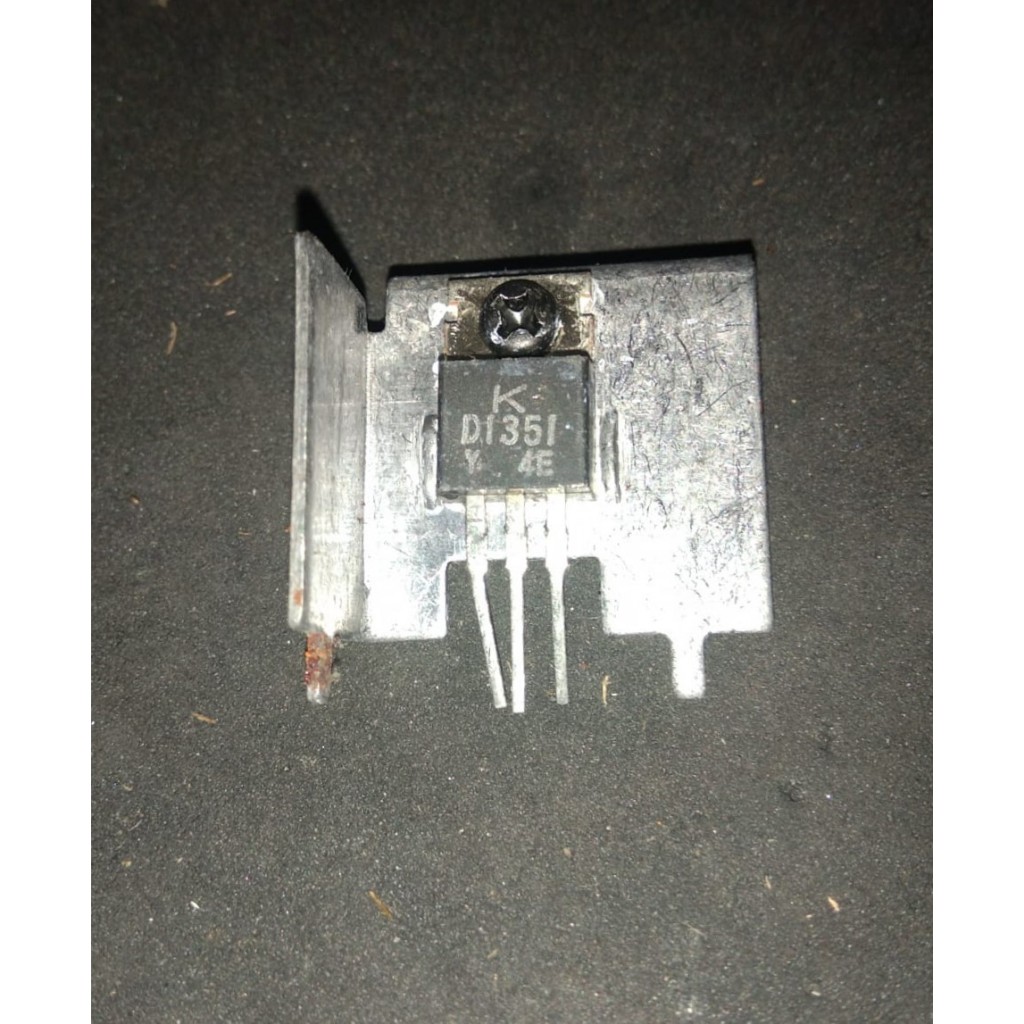 ทรานซิสเตอร์ D1351 Silicon NPN 60V 3A 30W Cabut Plus Heatsink - สําหรับทรานซิสเตอร์วัตถุประสงค์ทั่วไ