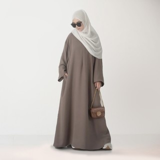 HAFFA Abaya Anti Uv Arab Gamis Syari Hitam Kaftan Maxi Wanita Muslim By Al Hasbi