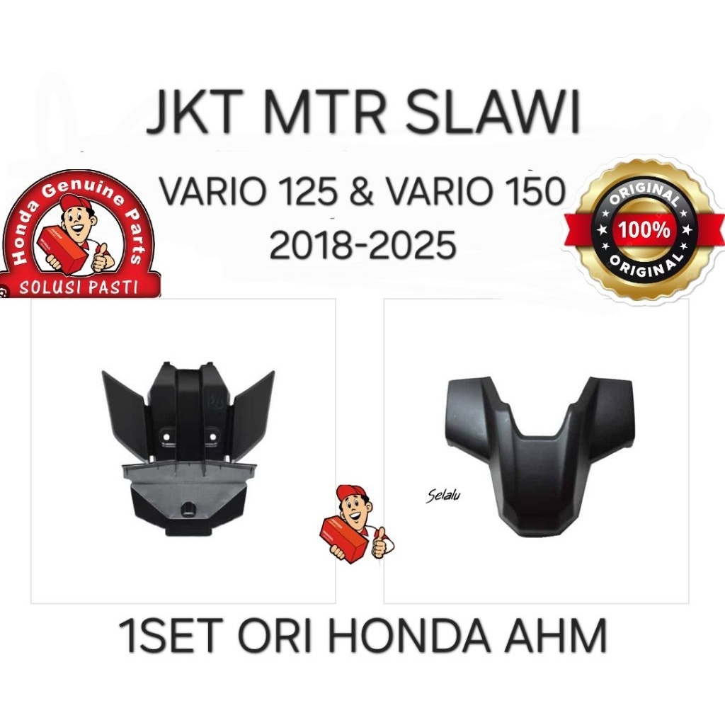 80103-K59-A70ZB, 80104-K59-A70 ฝาครอบบังโคลนหลังบน 1 ชุด vario 150 k59J vario 125 2018-2025 ori hond