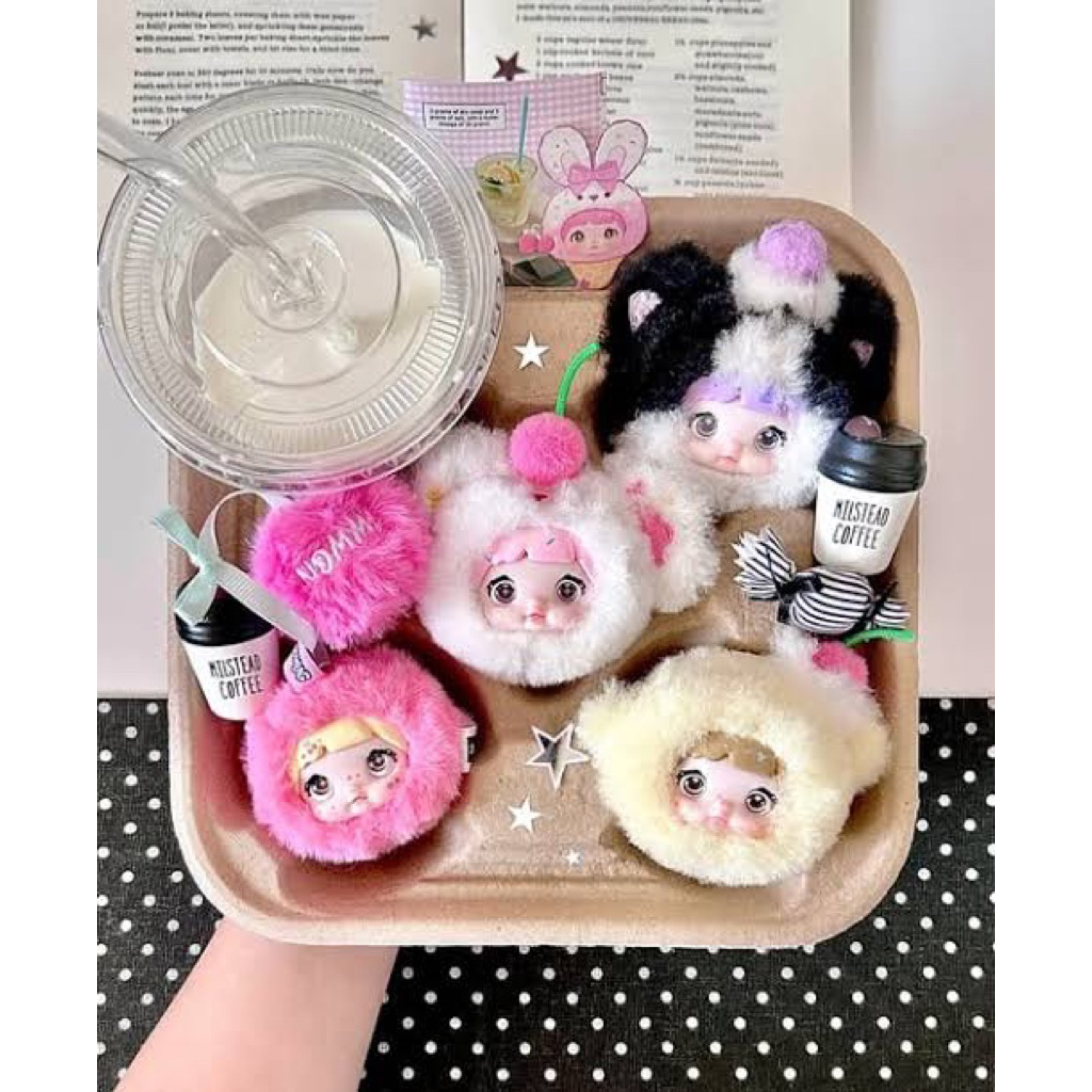 GANTUNGAN Nommi v9 ความหวาน 100% เห็นกระเป๋าตุ๊กตาพวงกุญแจกระเป๋า charm original กล่องตาบอดพวงกุญแจน