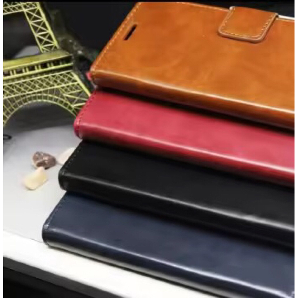 LEATHER CASE FLIP COVER OPPO A1K HP LEATHER CASE