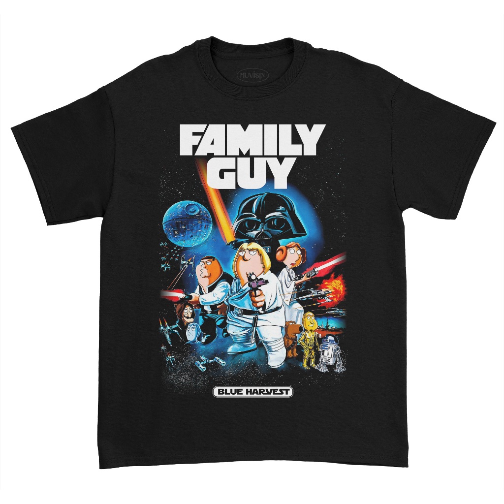 เสื้อยืดภาพยนตร์ Family Guy Blue Harvest x Star Wars
