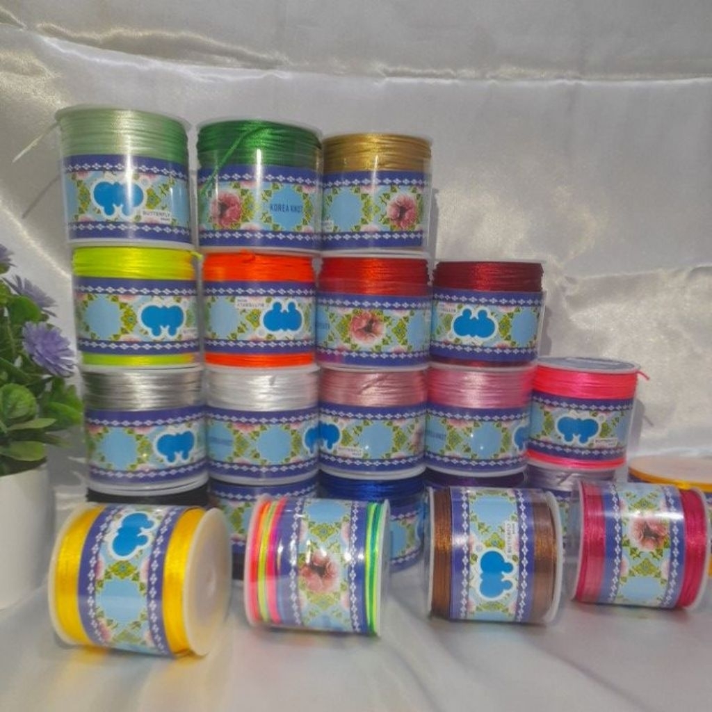 RRT เชือกผ้าซาตินปมเกาหลี 1 มม. เชือกสร้อยคอ