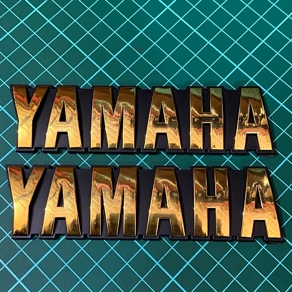 YAMAHA GOLD TANK LOGO EMBELM ONE SET ซ้ายและขวา RX-KING RX-K