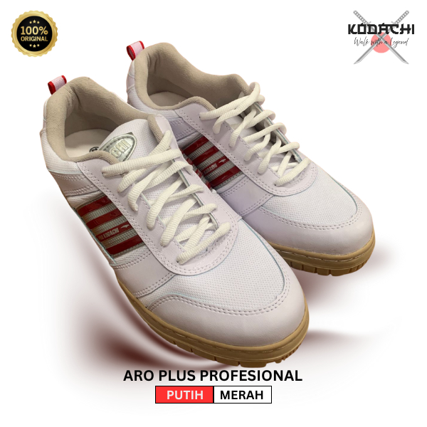 MERAH Kodachi ARO-Plus White Red Original Casual Sports รองเท้าผ้าใบสําหรับผู้ชายและผู้หญิง