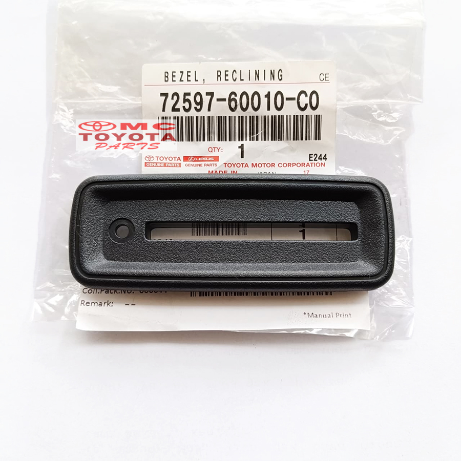 Bezel Seat Land Cruiser VX80 LC80 ฝาครอบจับที่นั่งกลาง Original 72597-60010-C0 Bezzel Seat Landcruis