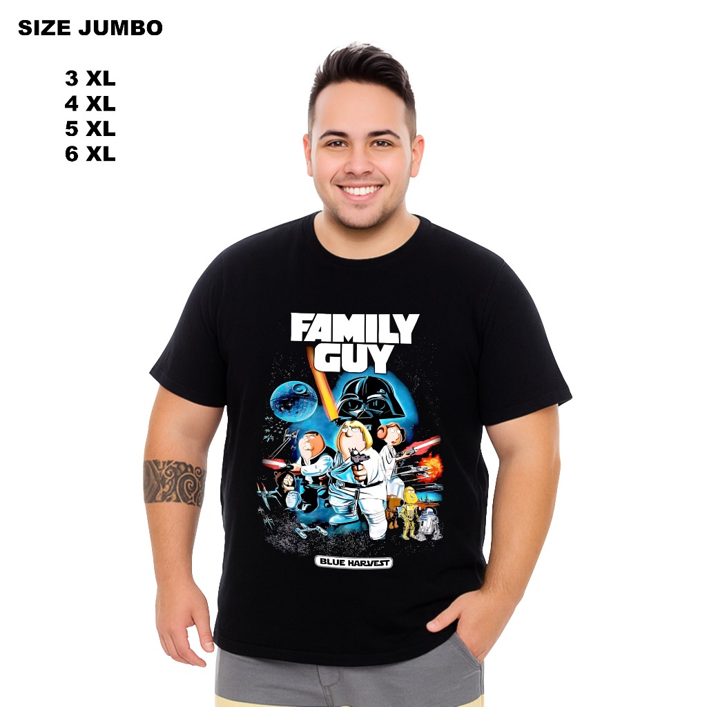 เสื้อยืด Devvogue Kaos Jumbo Family Guy ใหญ่
