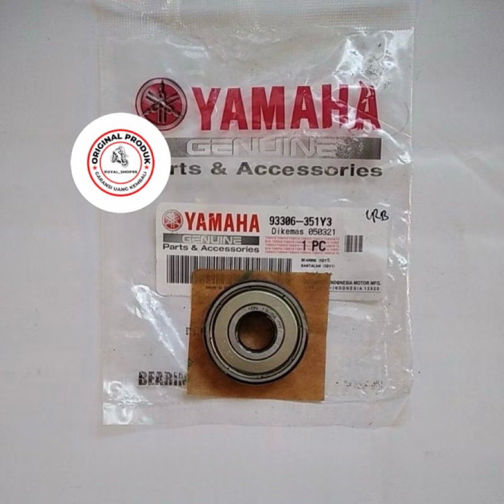 YGP LAHER BEARING REAR WHEEL 6301 YAMAHA VEGA R ZR JUPITER MX Z F1ZR CRYPTON 93306-351Y3 ของแท้