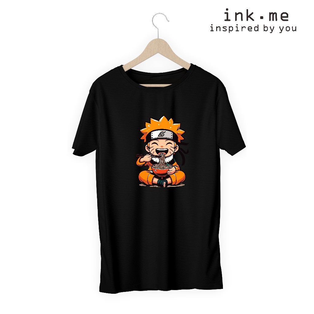 เสื้อยืด NARUTO RAMEN / MANGA NARUTO เสื้อยืดสีดํา