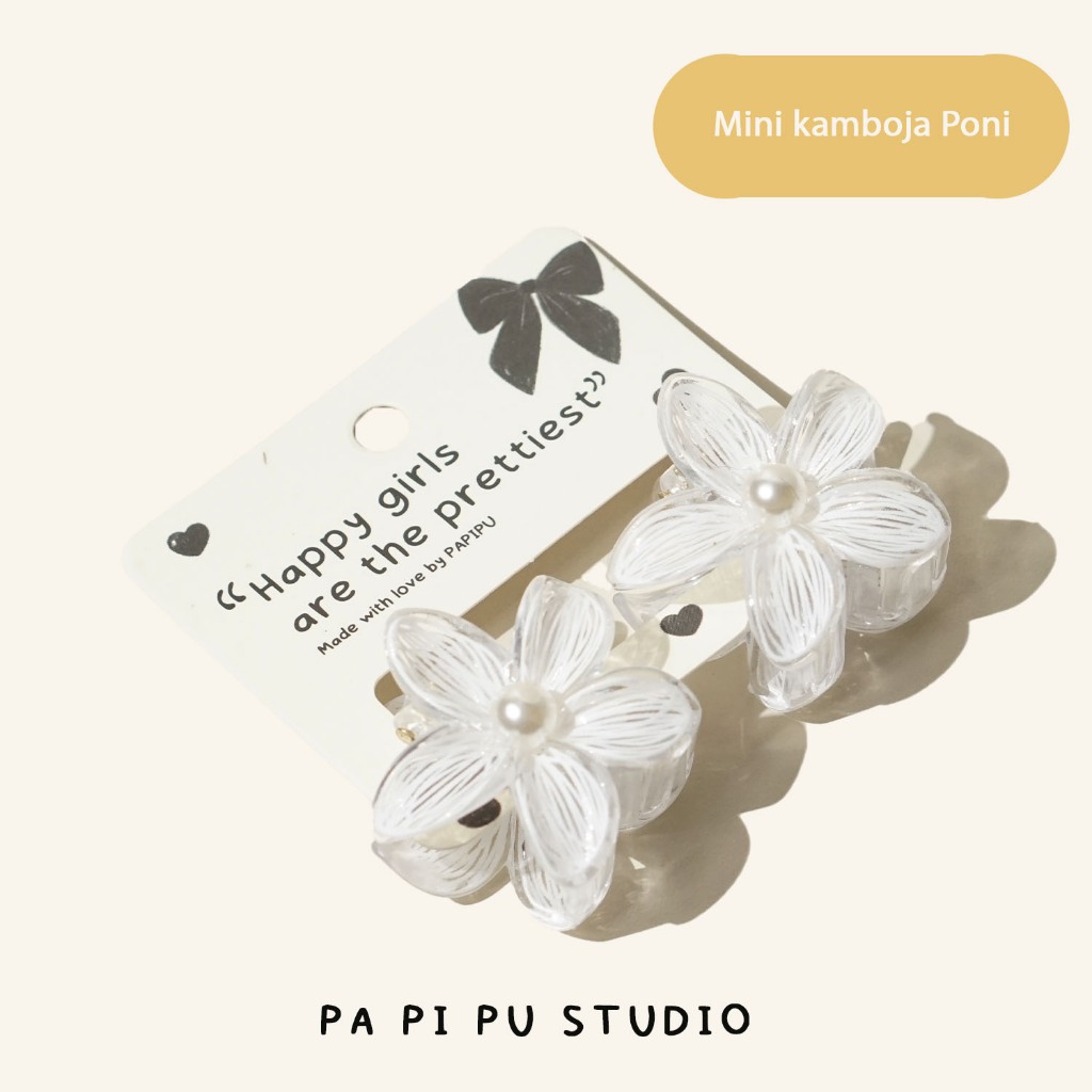Papipu Studio Mini Clip ชุดผมหน้าม้ากัมพูชา 2 ชิ้น Bangs Clip