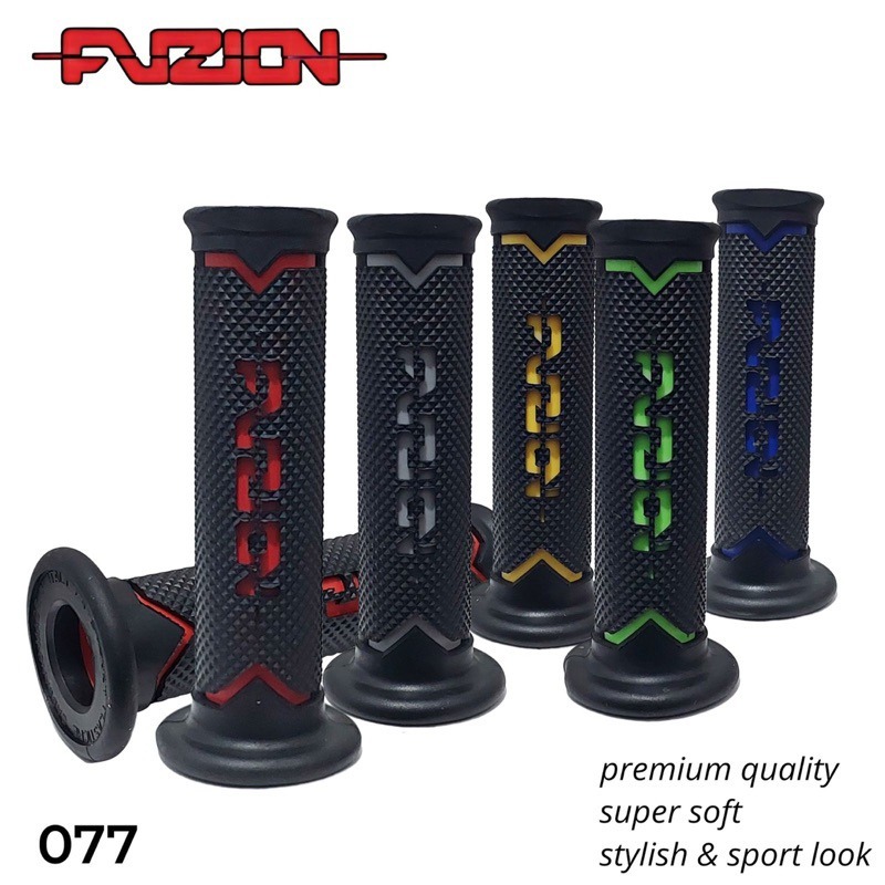 Grip Fuzion 077 นําเข้ารถจักรยานยนต์สากลนุ่มพิเศษสามารถ