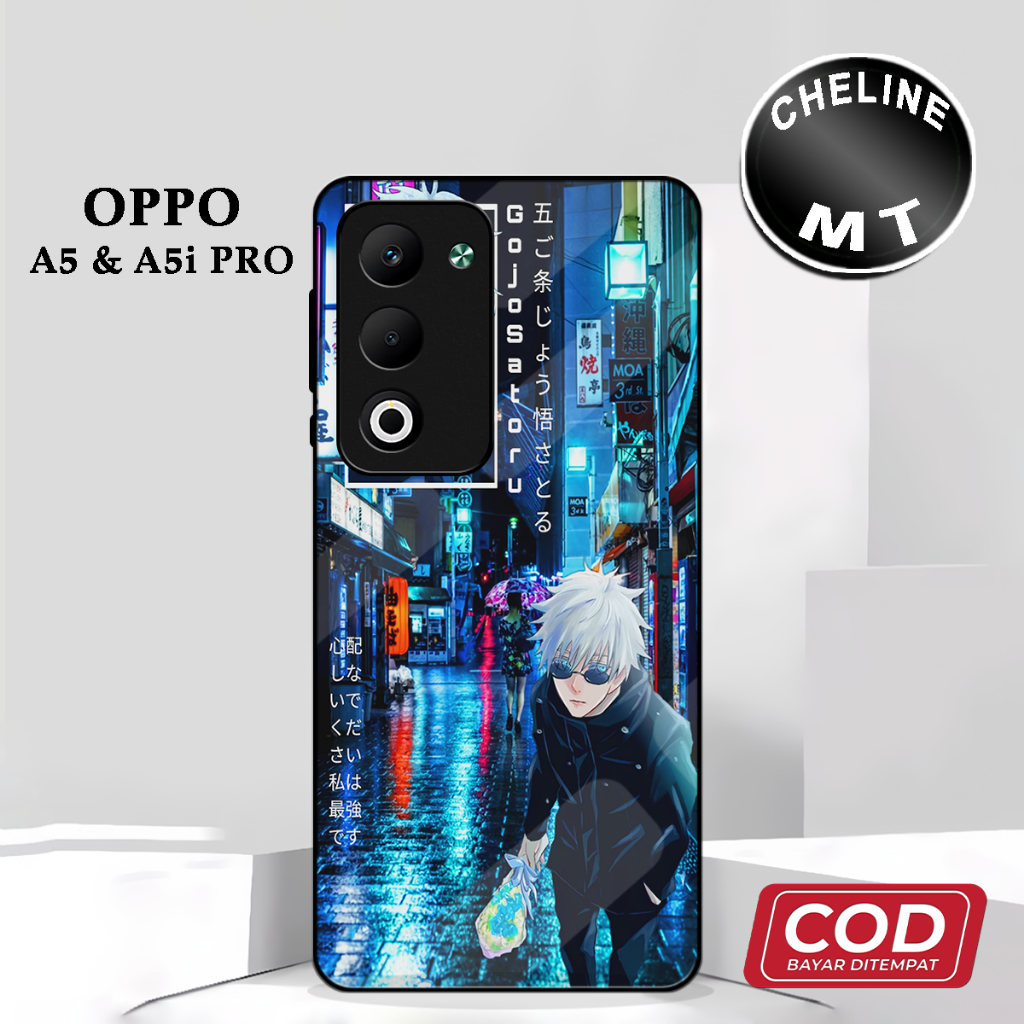 ( DD 14 ) เคส Sofcase Glossy สําหรับ Oppo A5 l oppo A5i PRO l Anime Motif l บทคัดย่อ l น่ารัก l Kesi