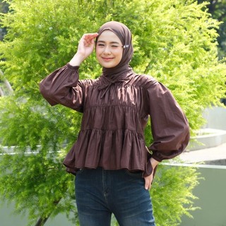MIREYA Blouse Babydoll Katun Twist