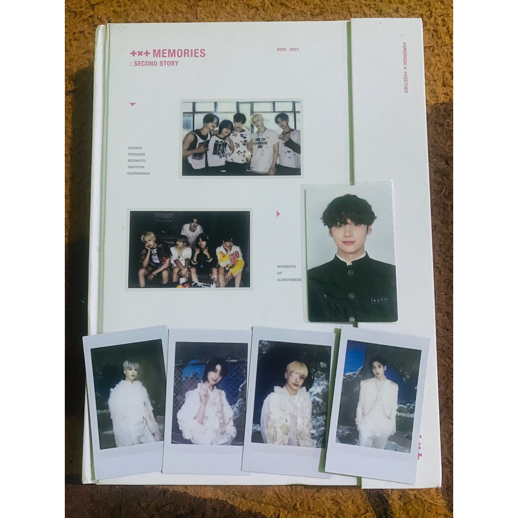 Memories Second Story Tomorrow X Together TXT Photocard Album Soobin Yeonjun Beomgyu Taehyung Huenin