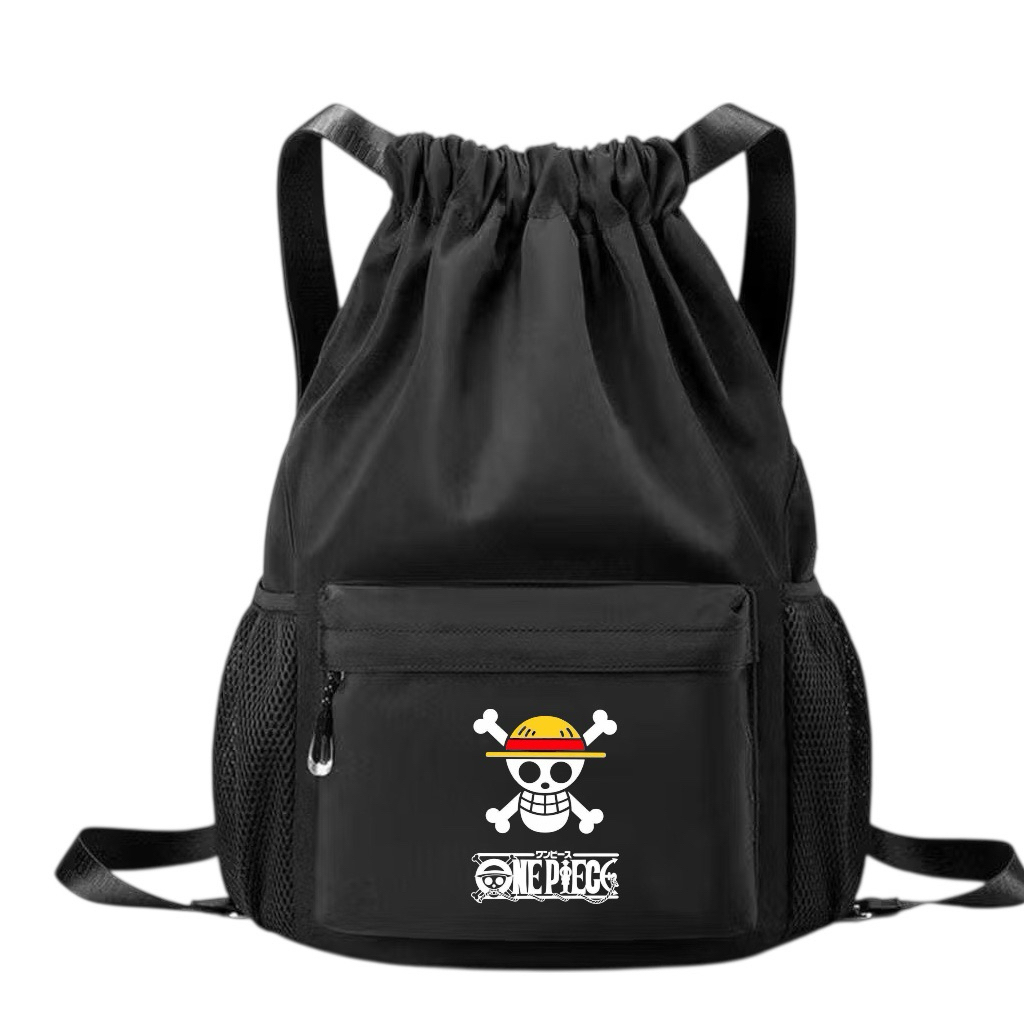 CHARACTER DRAWSTRING BAG | กระเป๋าเป้สะพายหลัง CHARACTER | CHARACTER LOGO DRAWSTRING BAG