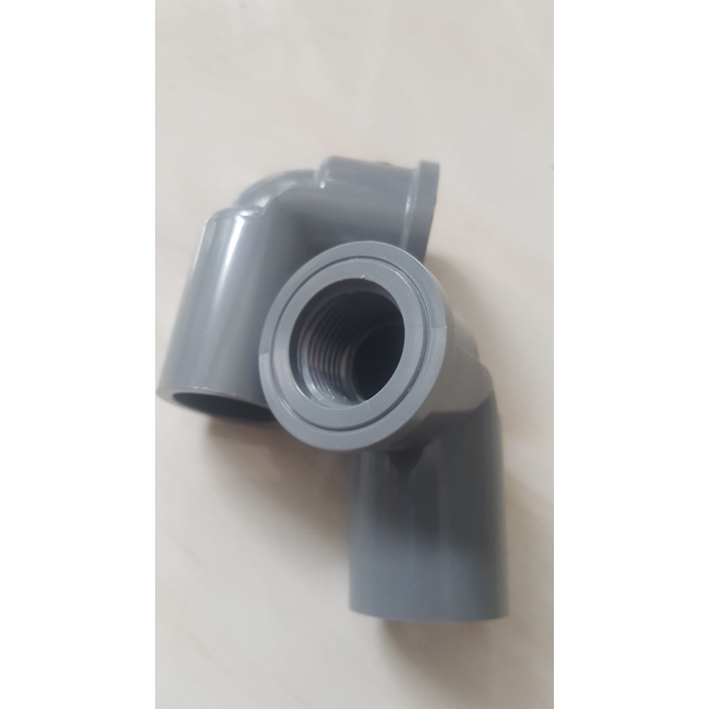 RUCIKA FAUCET ELBOW AW1/2" KNEE DRAT IN PVC RUCIKA KDD AW 1/2".