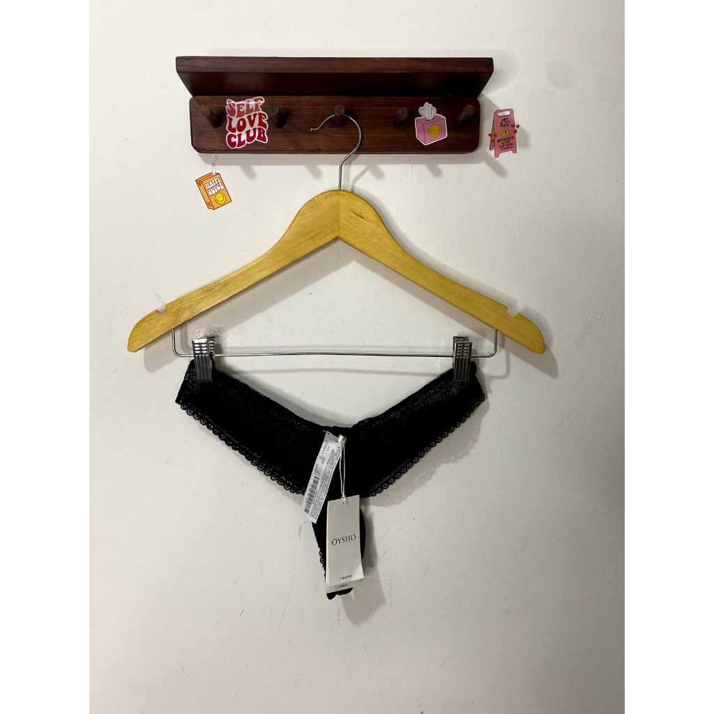 OYSHO BLACK LACE PANTIES