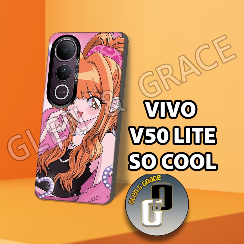 เคส HP G34- VIVO V50 LITE - GIRLS motif - VIVO V50 LITE ซิลิโคน - VIVO softcase - วัสดุยางยืดหยุ่น -