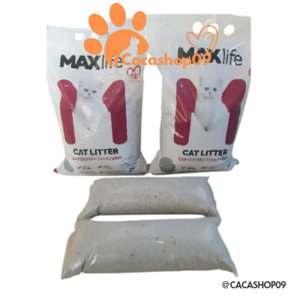 MAXLIFE CAT SAND 1KG GOOD QUALITY CAT DOG FRAGANT SAND นําเข้า MAXLIFE 1KG