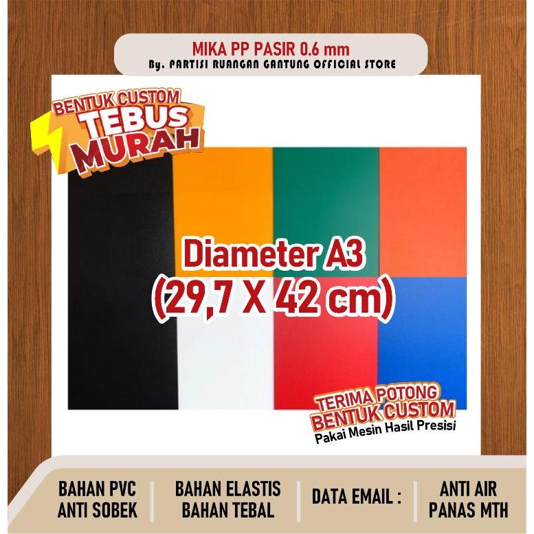 โฟลเดอร์พลาสติก Bantex PP Mica ทรายเคลือบสามารถตัดความหนาแบบกําหนดเองได้ 0.60 มม. ขนาด A3