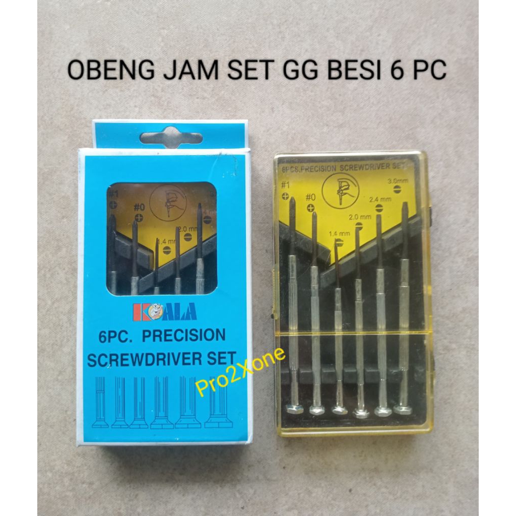 MATA WATCH SCREWDRIVER/EYES SCREWDRIVER SET GG IRON 6 PC