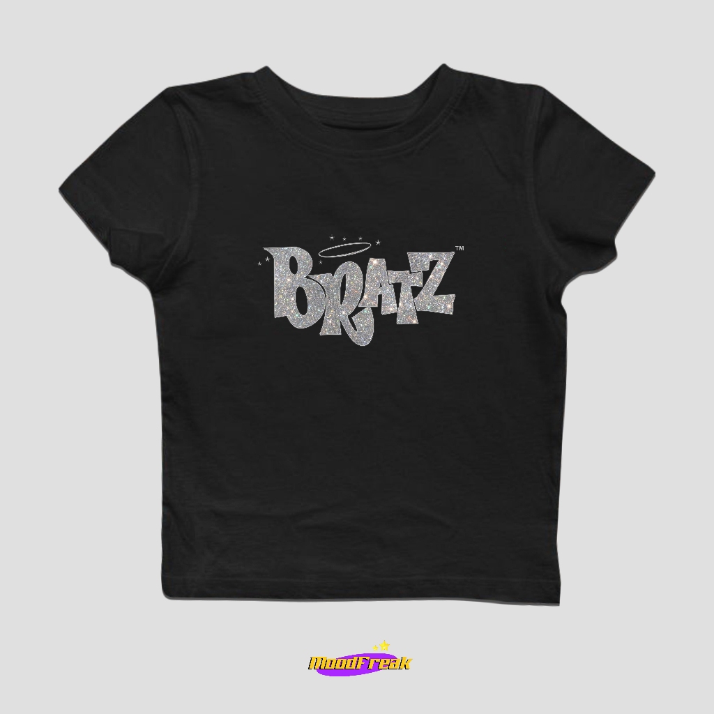 MoodFreak Baby Tee BRATZ Logo Y2k 90s T-Shirt