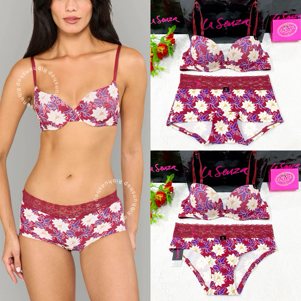 La Senza Original Bra Set Remix Cotton Push Up Level 2 & No Push Up Size 32A/XS 32B/S 32C/S 34A/S 34
